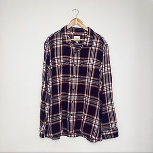 AMERICAN EAGLE | BURGUNDY PLAID FLANNEL - NWT
